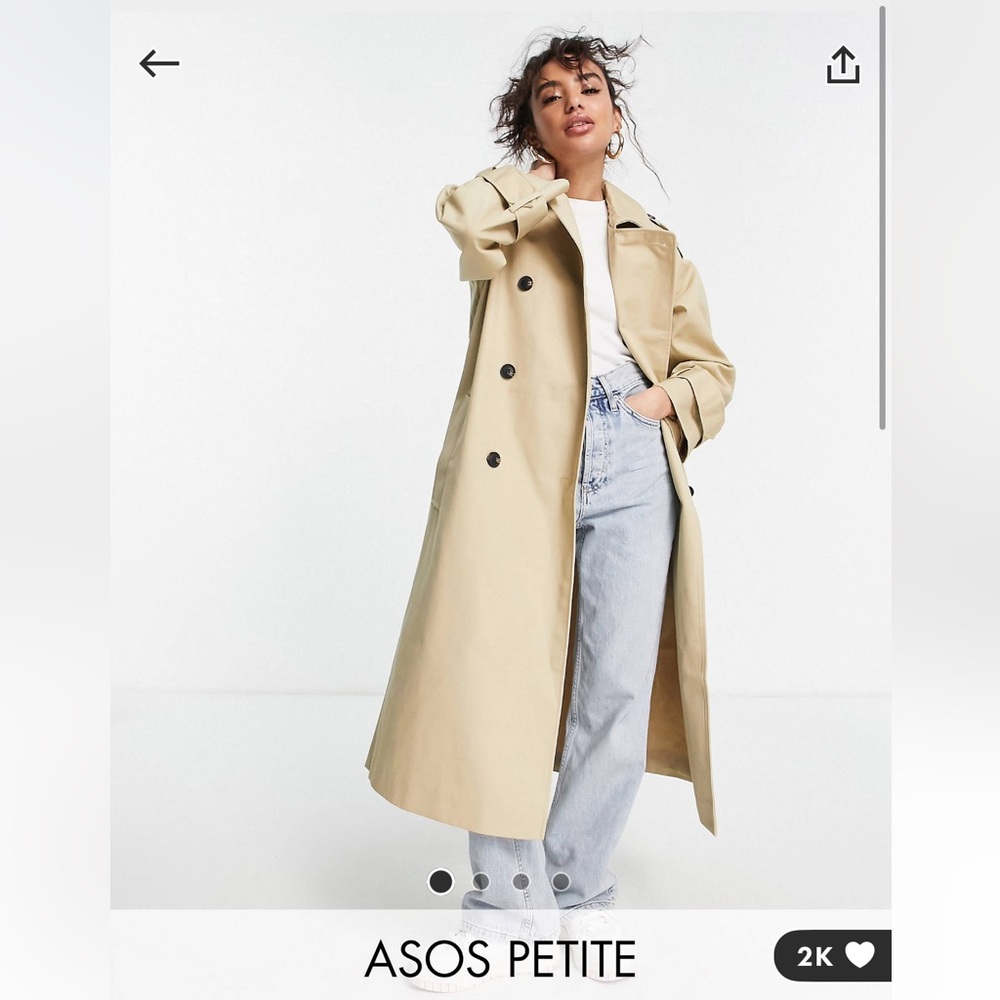 Asos petite trench coat